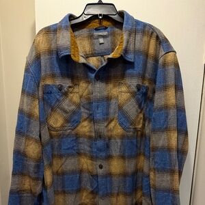 LL Bean Signature Flannel, Deep Blue, XXXL Tall